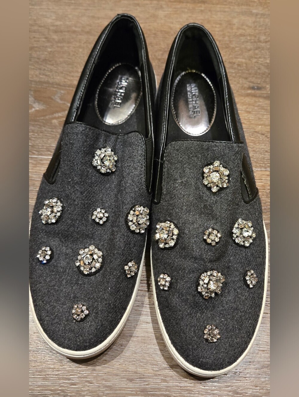​Michael Kors Embellished Slip-On Sneakers - Size 11M - Picture 2 of 7